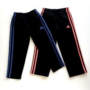 2 pairs boys adidas pants